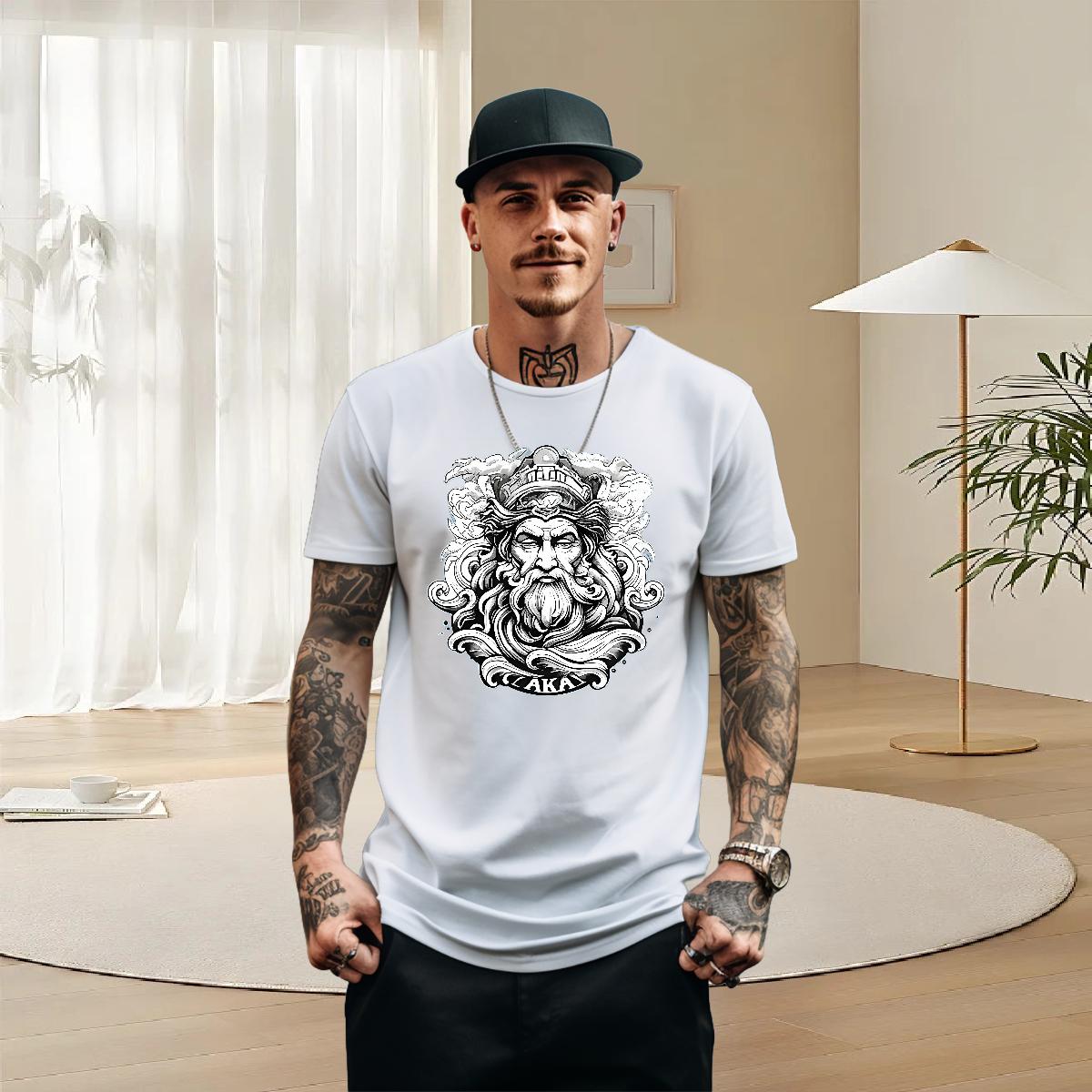 Fashion T shirt DIY Printed Street Couples T Shirts Crew Neck Cotton Breathable Designer Tees
