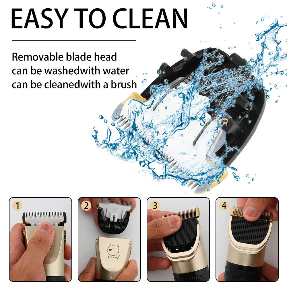 Electric Dog Clippers Professional Pet Hair Trimmer Dogs Grooming Hairdresser Cutter Cat Cutting Remover Machine Kit 240516