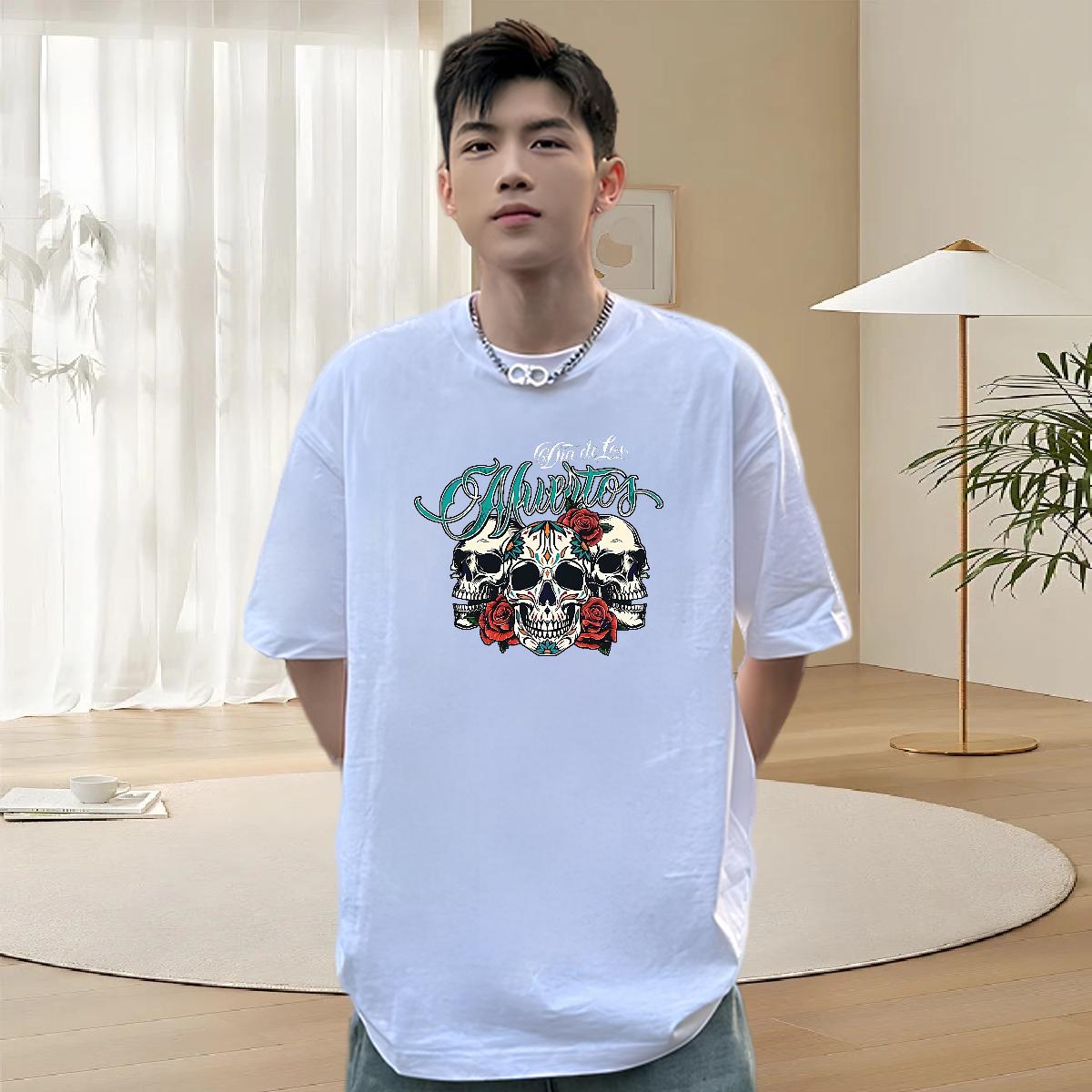 Cool Design T Shirt For Man Street Wear Cotton O Neck Short Sleeves Men Clothes T-Shirt 2024 DIY Custom Cartoon Tops