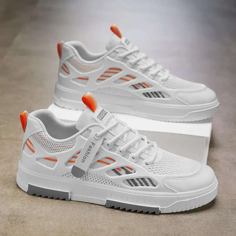 Ddmysports Men Fashion Casual Skateboard Sneakers Lace Up Youth Student Flats Comfortable Walking Sport Shoes For Male OUTDOOR