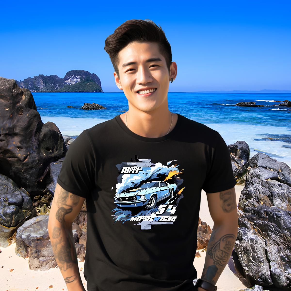 DIY Customized Man T Shirts DIY Daily Wear Tshirts Cotton Breathable Comfortable Tees
