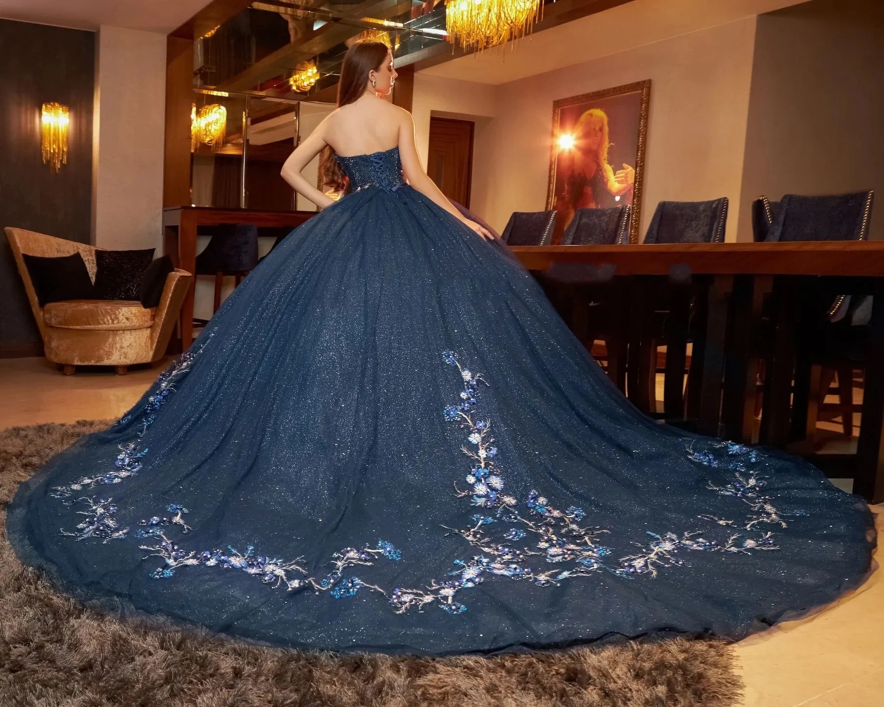 Black Mexican Quinceanera Dresses Ball Gown Sweetheart Sparkly Appliques Beaded Puffy Charro Sweet 16 Dresses 15 Anos