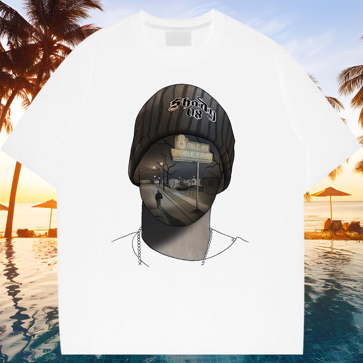 Loose T-Shirts Street Wear 180g Cotton Tshirts Designer Custom Print Plus Size Tees Shirts