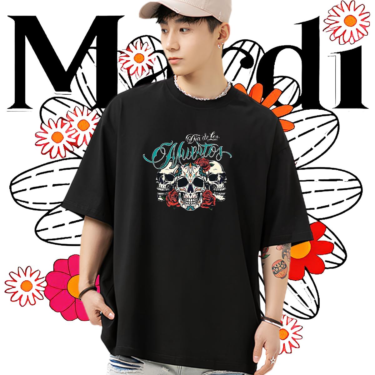 Soft T-Shirts for Men Home Outdoor Breathable Short Sleeve Men Tops Tees Stylist DIY Printed Tees Shirts
