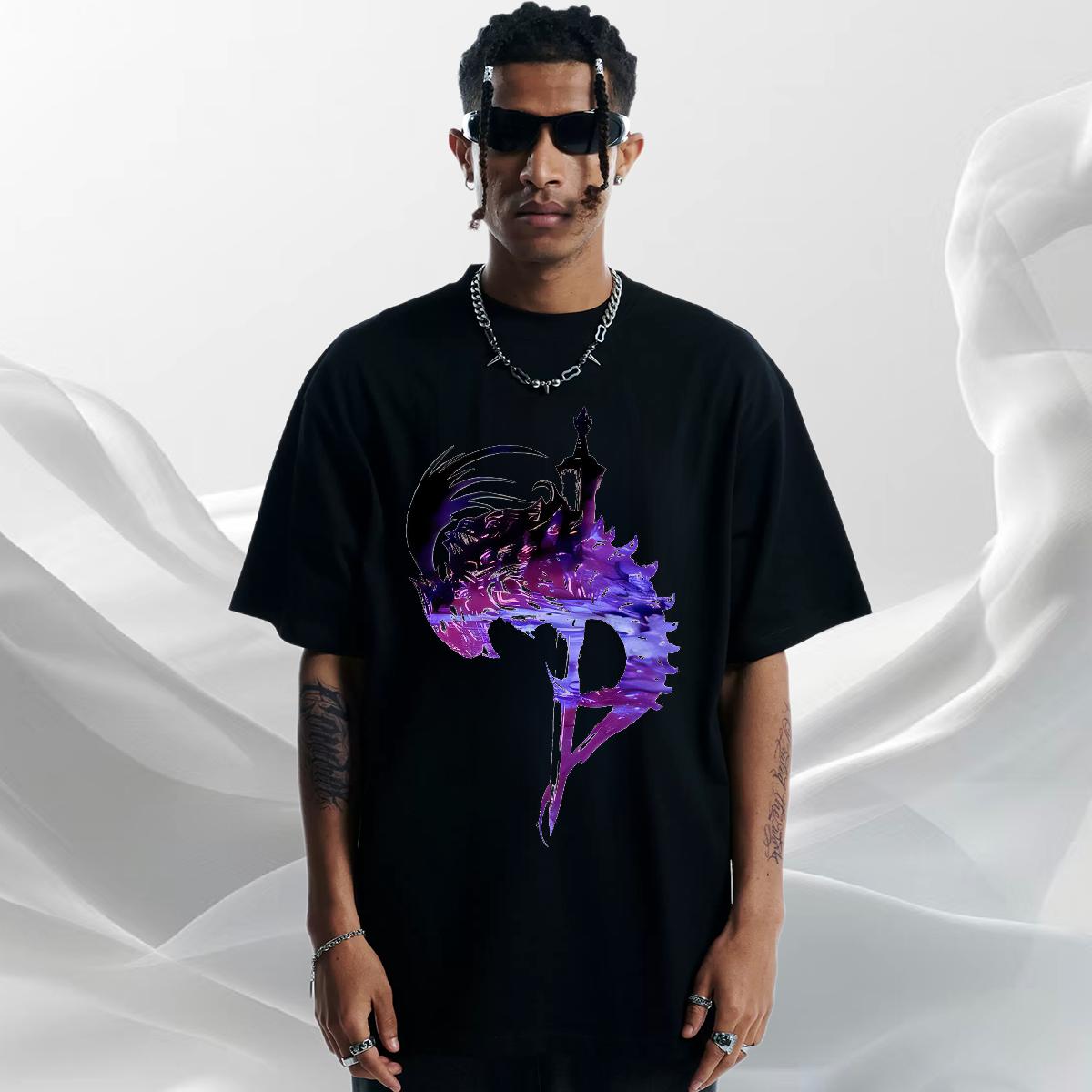 Wholesale T-Shirts Outdoor 180g Cotton Men Clothes T-Shirt Fashion New Cartoon Print Clothings