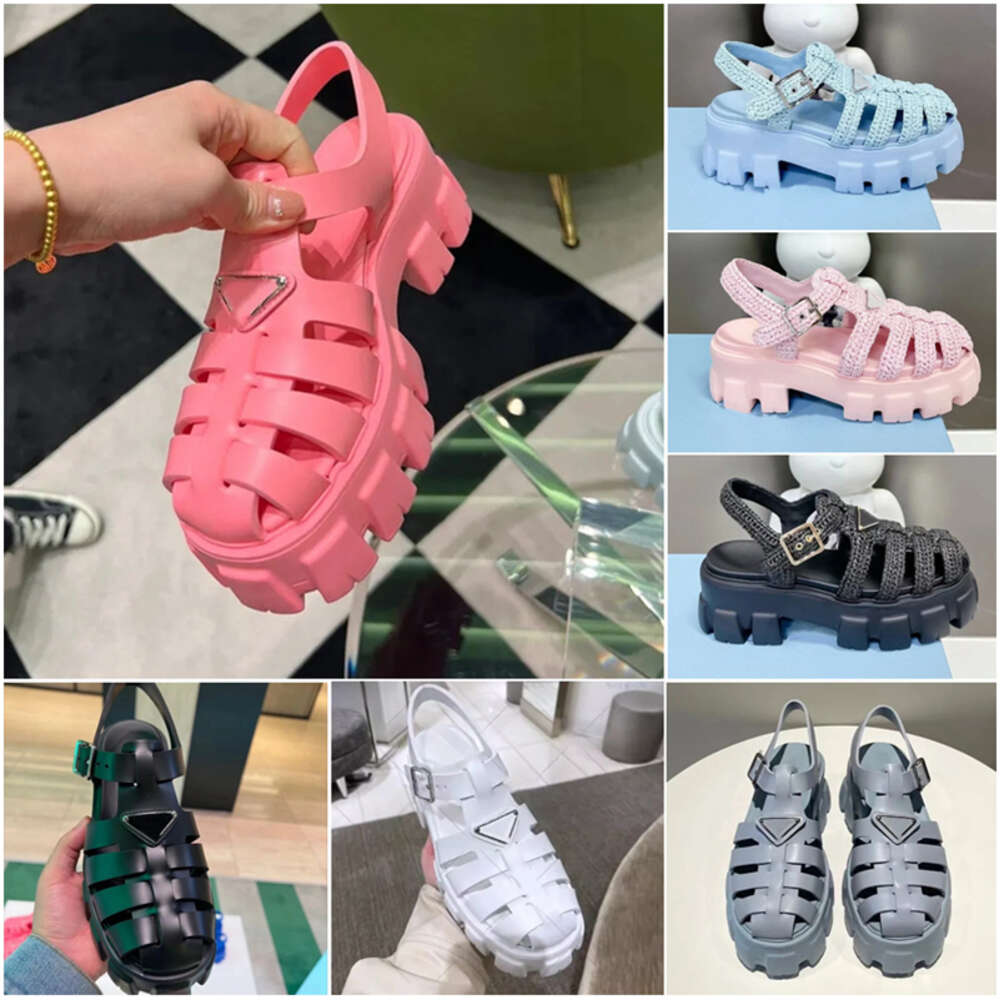 Designer Luxury sandals slippers designer shoes women's casual shoes beach shoes thick soled brown shoemaker summer clothing luxury sandale luxurious famous