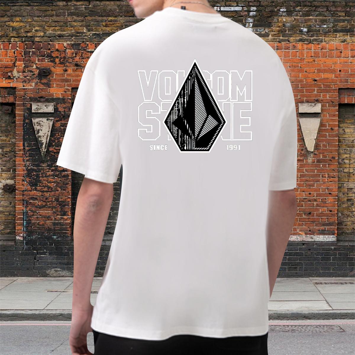 Classic Mens T Shirts 180g Cotton Street Tshirts Oversized Fashion New Tops