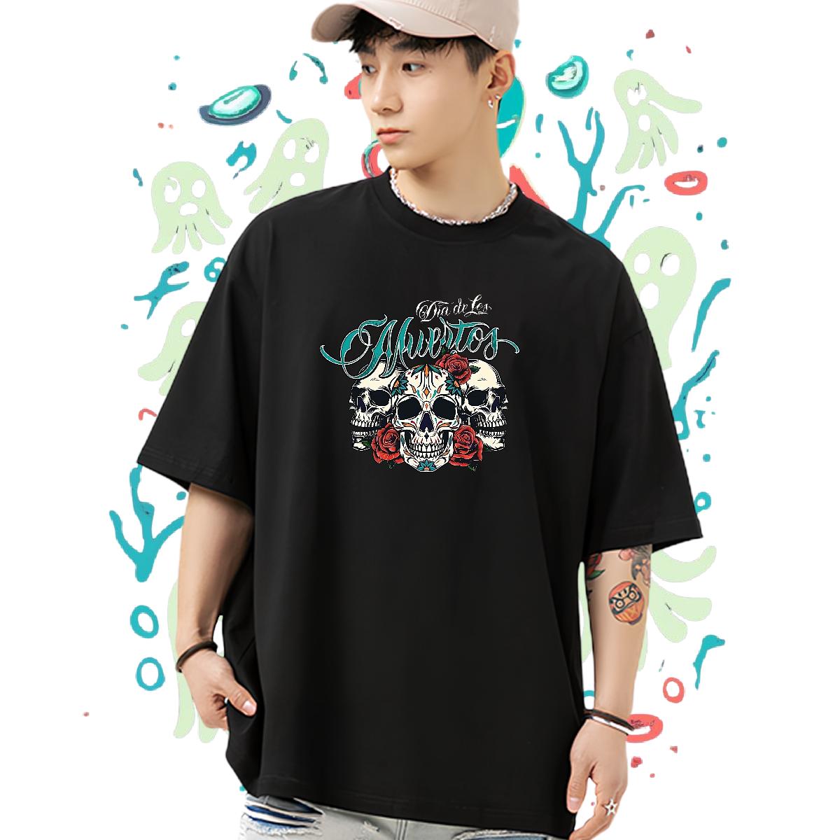 Classic Man T Shirts Hip Hop Street Cotton Breathable Men Tshirts 2024 Summer DIY Printed Tops Tees