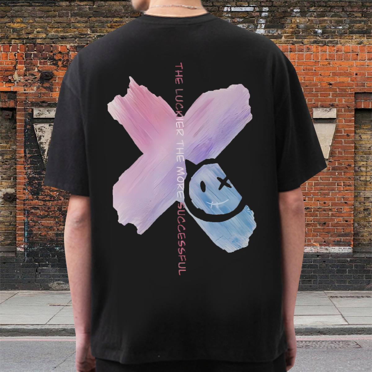 DIY T Shirts Men DIY Anime Street Wear Mens Tshirts Cotton O Neck Short Sleeves Cool Tops