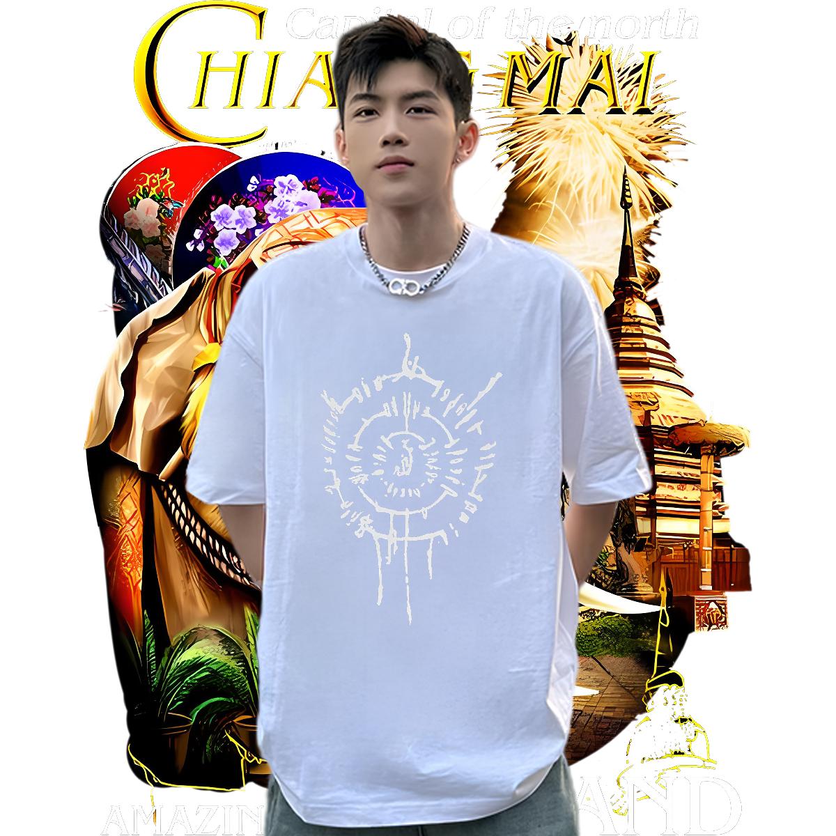 Loose Fit T Shirts Men Casual Breathable Short Sleeve Tshirt for Man Woman Brand Custom Printed Top Tees