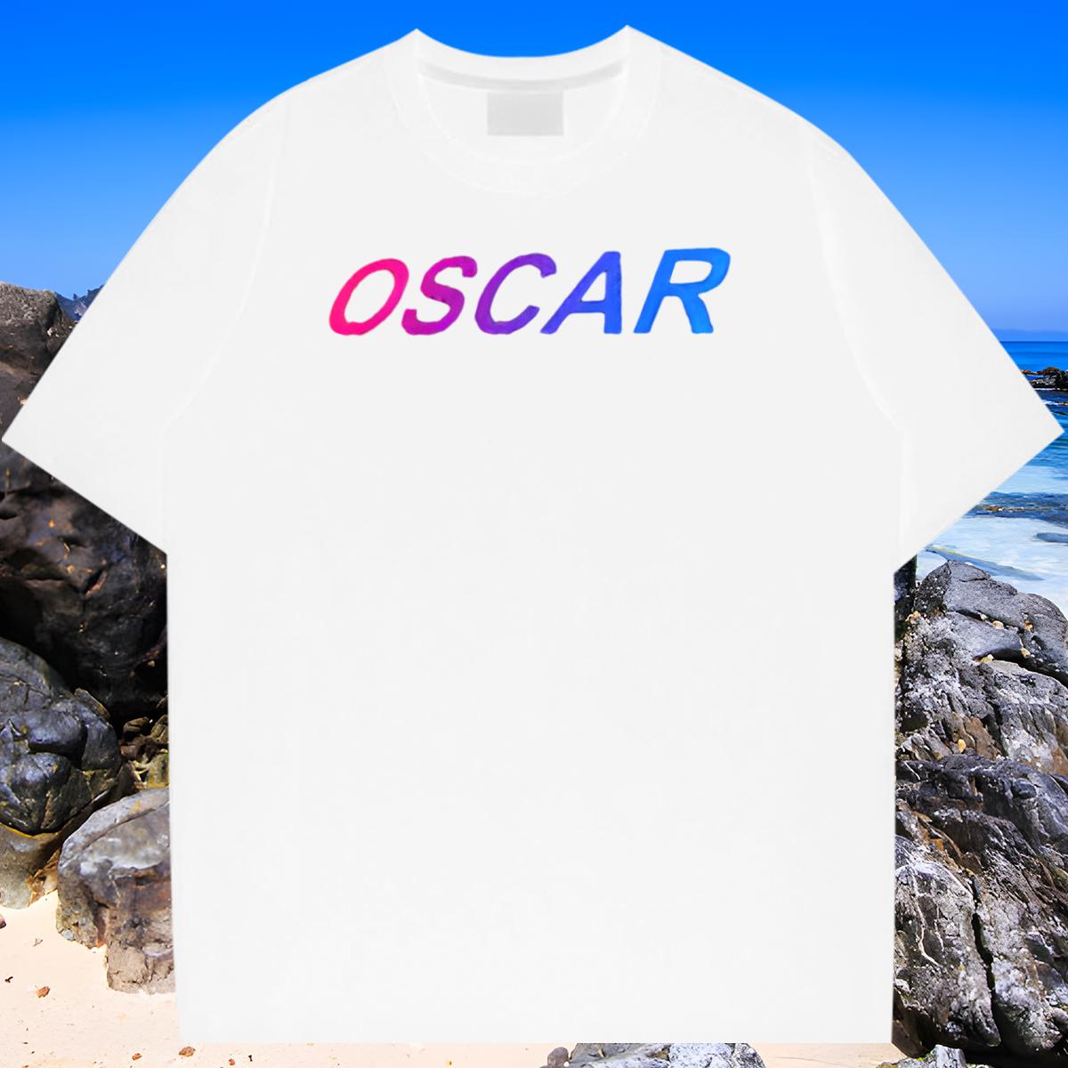Classic T Shirt For Man Beach 180g Cotton Tshirt for Man Woman Casual New Floral Print Tees