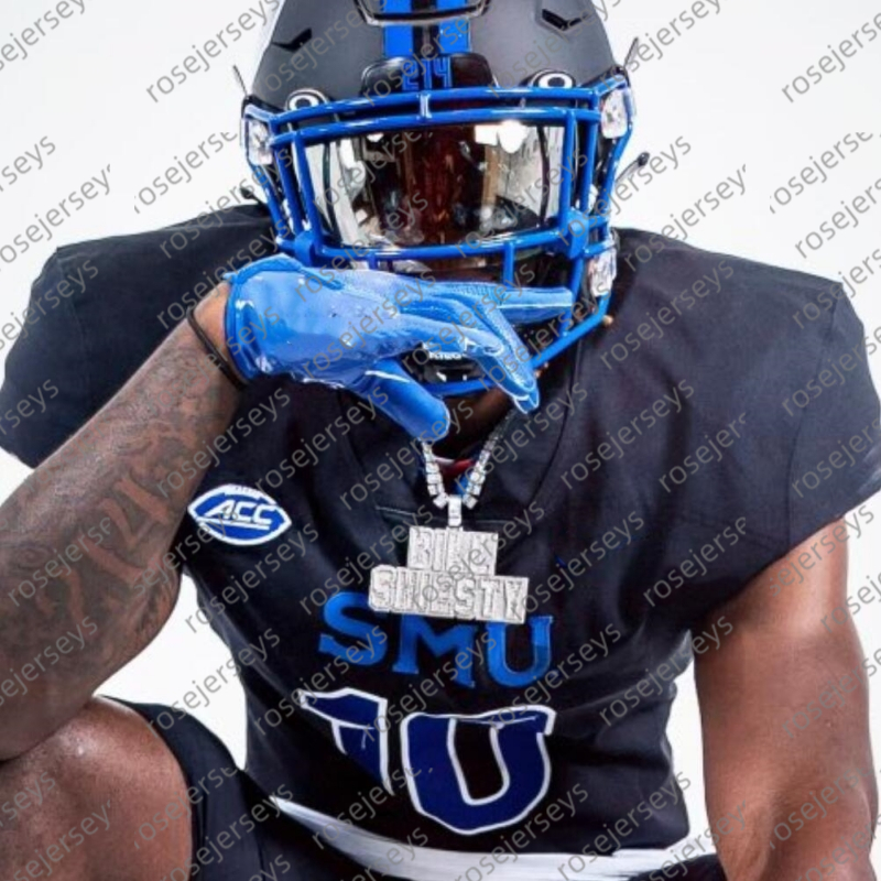 Hot Custom SMU Mustangs 2024 Football Jersey Preston Stone Jaylan Knighton RJ Maryland LJ Johnson Jake Bailey Moochie Dixon Romello Brinson Men Women 