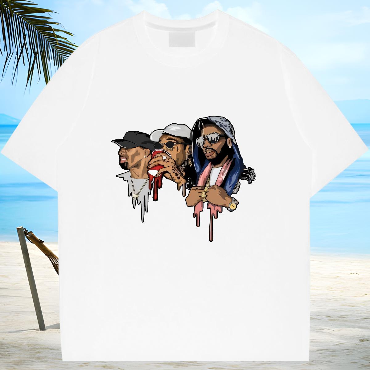 Comfortable T-Shirts Casual Daily Wear Round Neck Short Sleeve Tshirt for Man Woman Fashion DIY Anime Polos