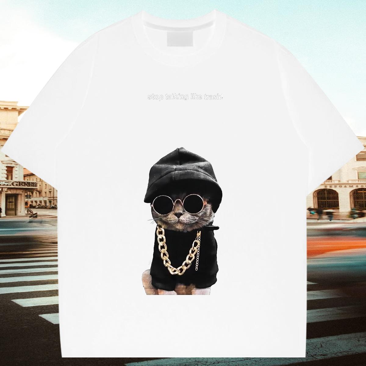 Loose Men T Shirts Daily Wear 180g Cotton Mens Tshirts New White Plus Size Clothes