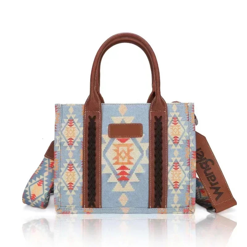 Women Handbags Western Wallet Female Shoulder Bohemian Aztec Bag Shopping Tote Large Capacity Travel 240520