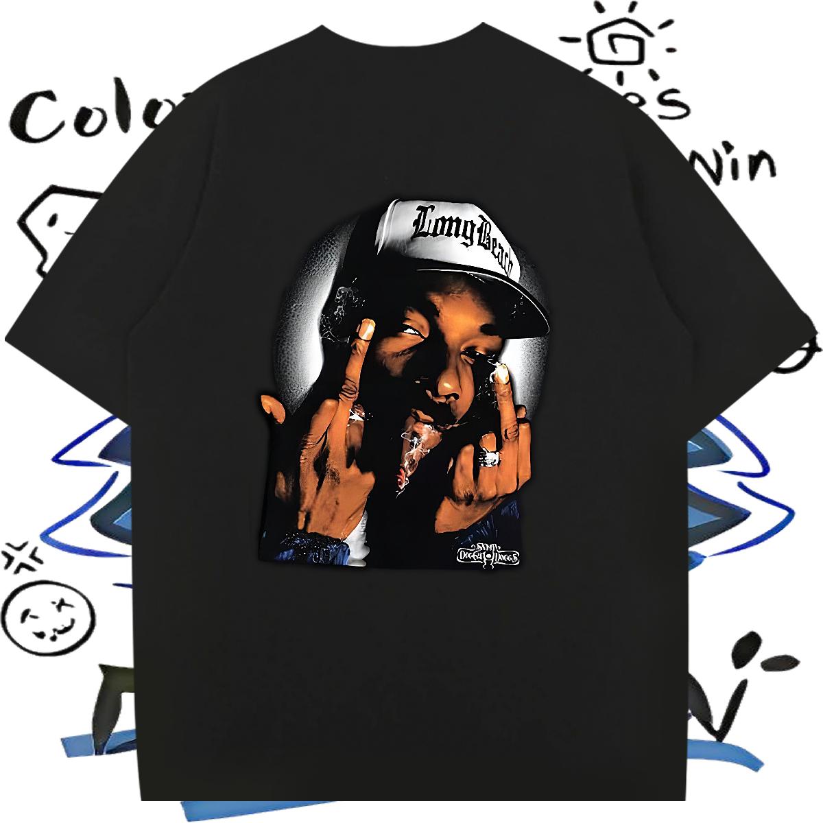 Brand T-Shirts Breathable Short Sleeve Anime Printing Street Mens Tshirts DIY Fashion Tees Shirts