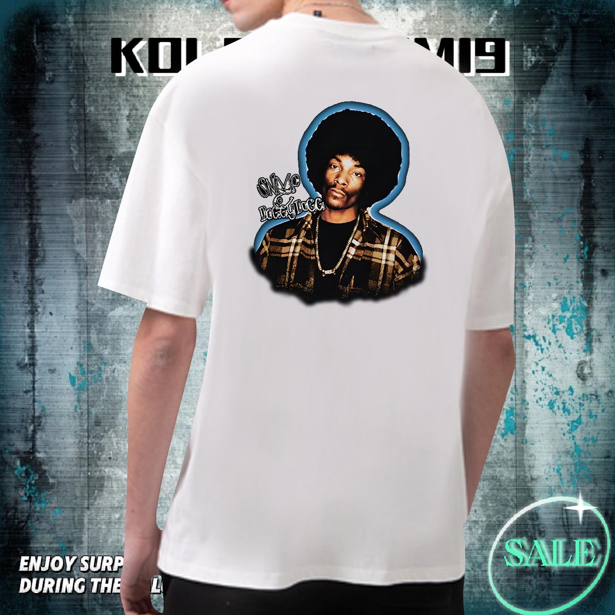 Loose Fit T-Shirts for Men Breathable Crew Neck Cotton High Street Hip Hop Men Tshirts Customized Print 2024 DIY Tees