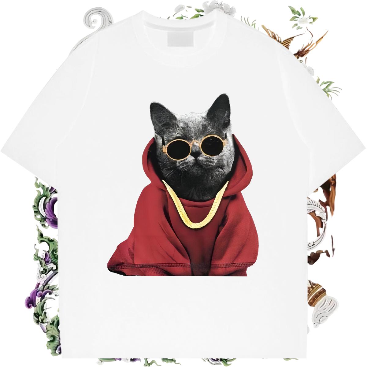 Cool Design T-Shirts for Men High Street Hip Hop Short Sleeve Cotton O-Neck Couples T Shirts DIY Custom Printed Wear