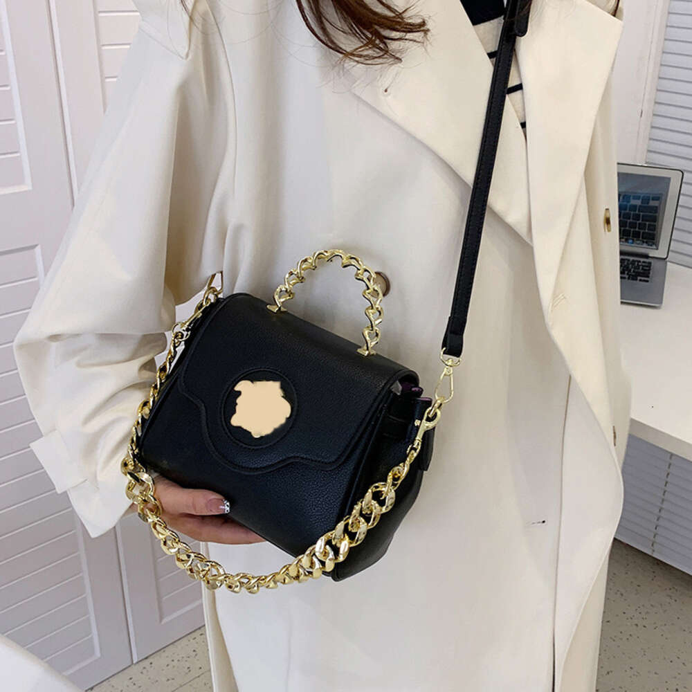 Designer Bag Crossbody Handbag Womens Trend Versatile Dia Grid Lock Chain Small Fashion One Shoulder Square Woman Gray