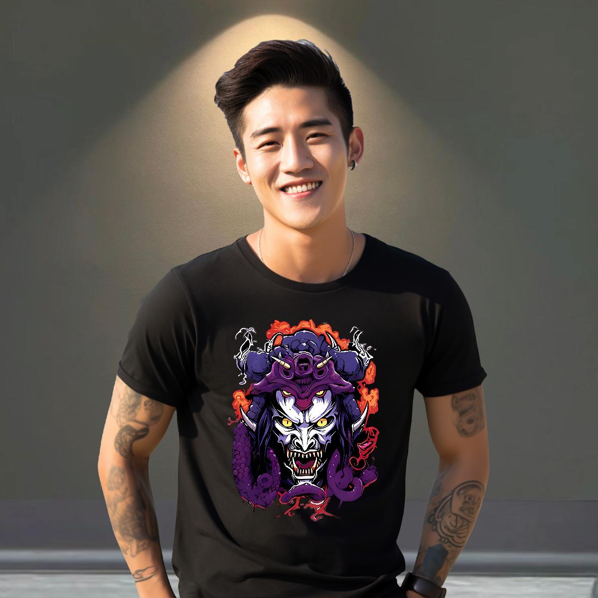 Classic T Shirts Men Asian Size High Street Hip Hop Men Clothes T-Shirt Round Neck Short Sleeve Unisex Polos