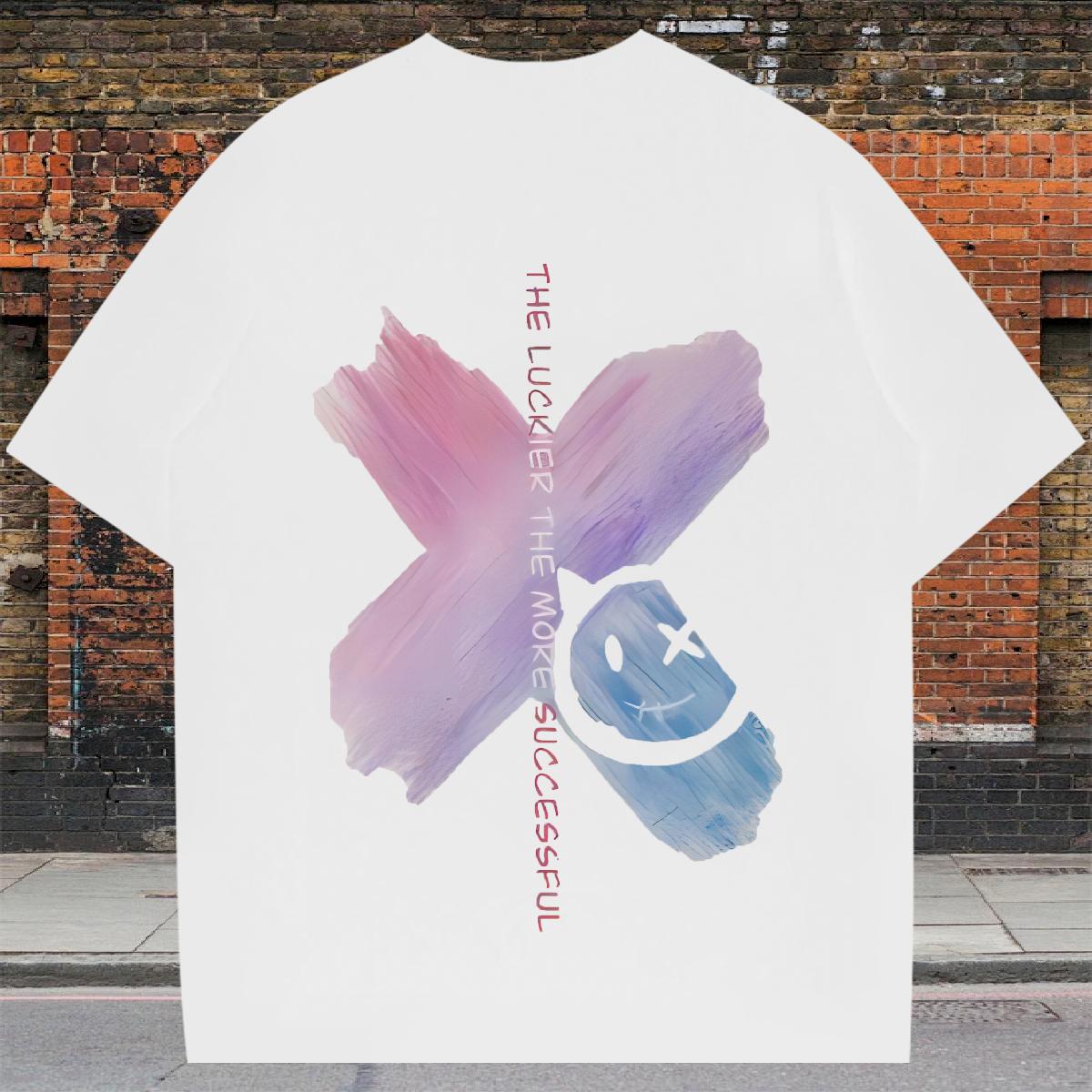 DIY T Shirts Men DIY Anime Street Wear Mens Tshirts Cotton O Neck Short Sleeves Cool Tops