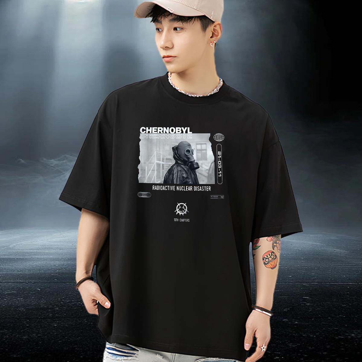 Classic Man T Shirts Round Neck Short Sleeve Anime Printing Street Men Clothes T-Shirt Custom Printed 5A Clothings