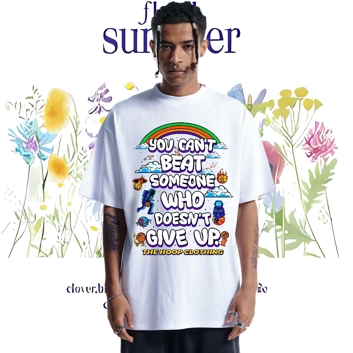 Casual New T-Shirts for Men Anime Print Tshirts High Street Hip Hop Crew Neck Cotton Breathable Cool Tshirts
