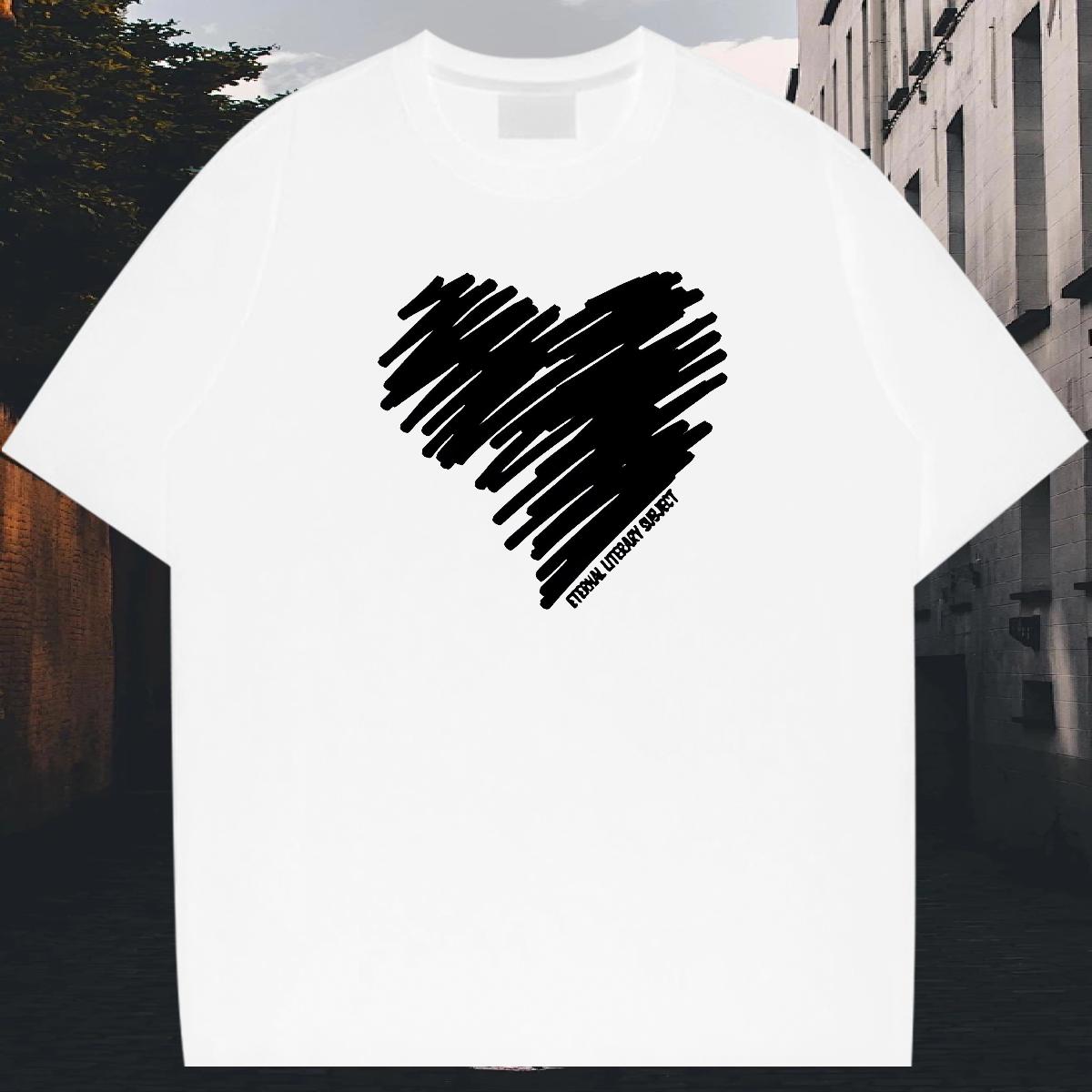Stylist Man T Shirts DIY Printed Daily Outfit Tshirts Cotton Breathable Soft Soft Tee Shirt