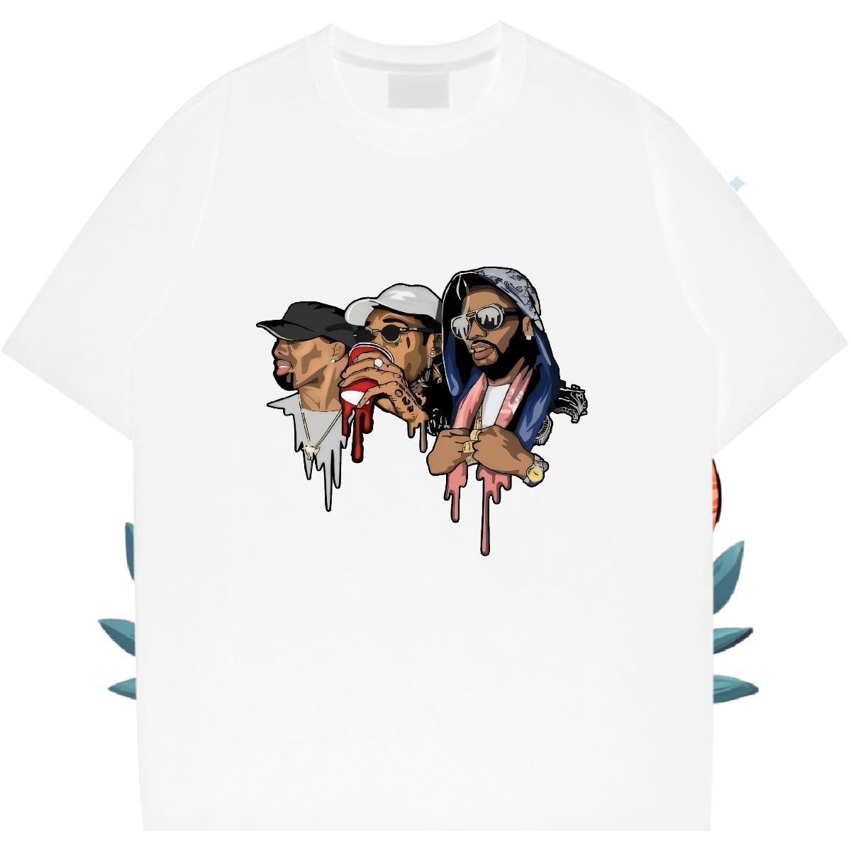 Soft Man T Shirts Sport Cotton Breathable Soft Men Clothes T-Shirt DIY Plus Size Cartoon Tops Tees