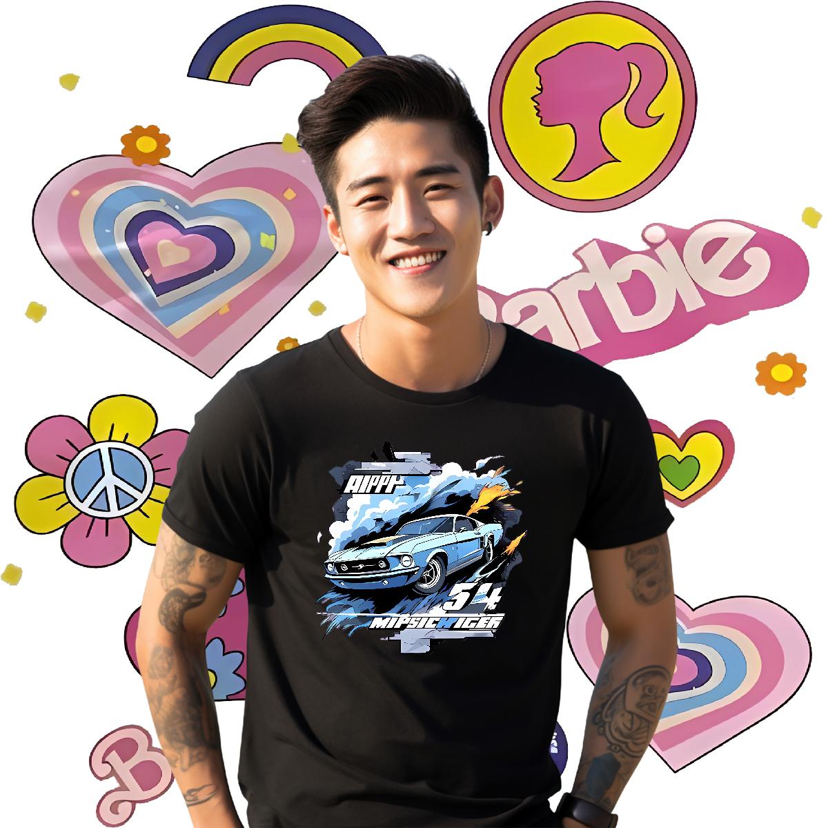 Custom Mens T Shirts Customized Print Sport Tshirt for Man Woman Crew Neck Cotton Loose Tees Shirts