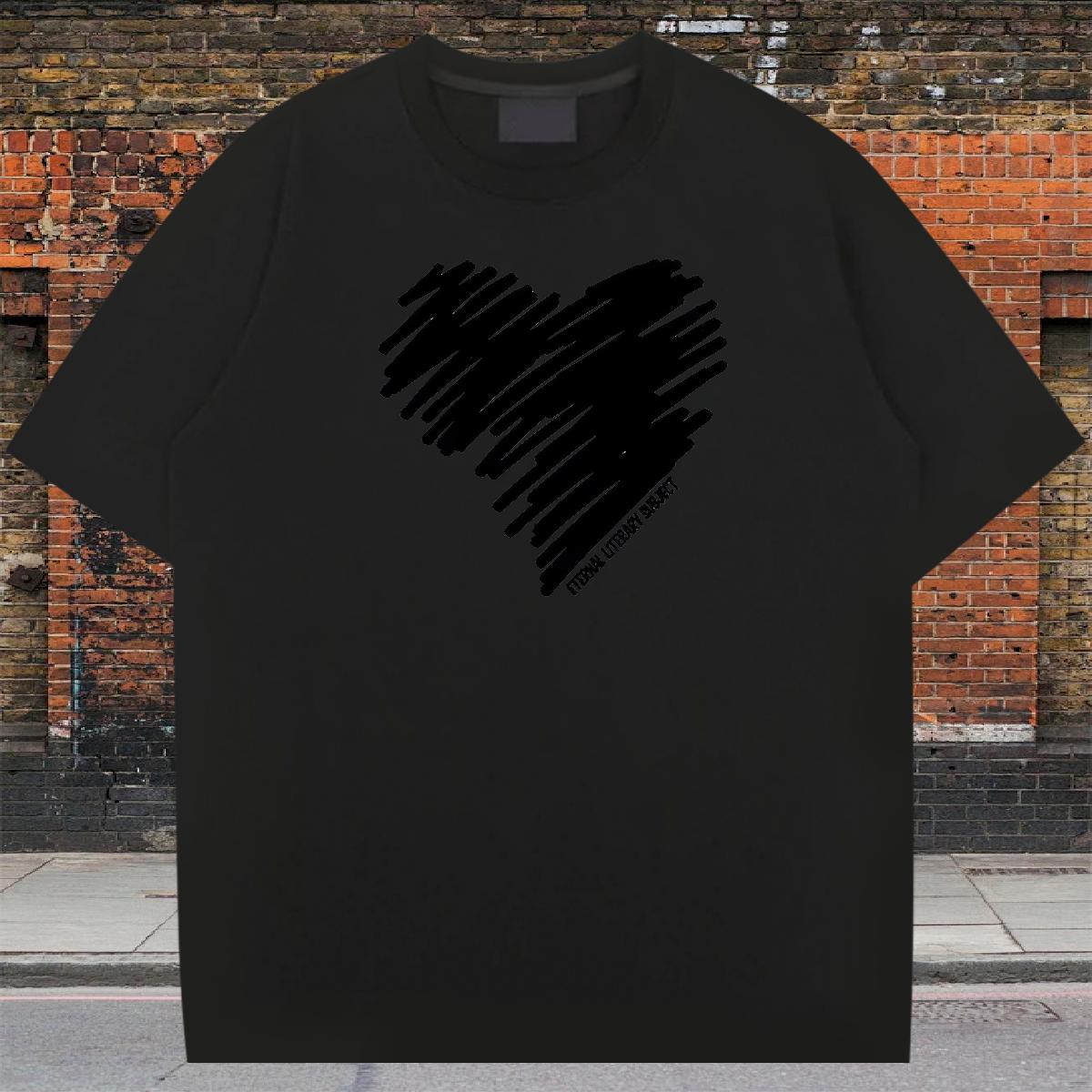 Fashion Casual Mens T Shirts Asian Size Street wear Hip Hop Couples T Shirts Breathable Crew Neck Popular Tees