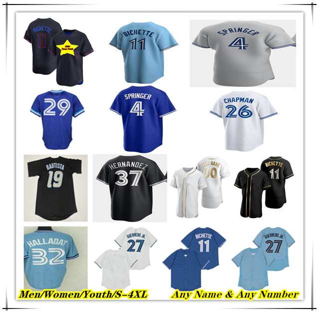 2024 City Connect Baseball Jersey Jose Bautista Daulton Varsho Isiah Kiner-Falefa Davis Schneider Danny Jansen Alejandro Kirk Jose Berrios Blue Yusei Kikuchi JAY 4X