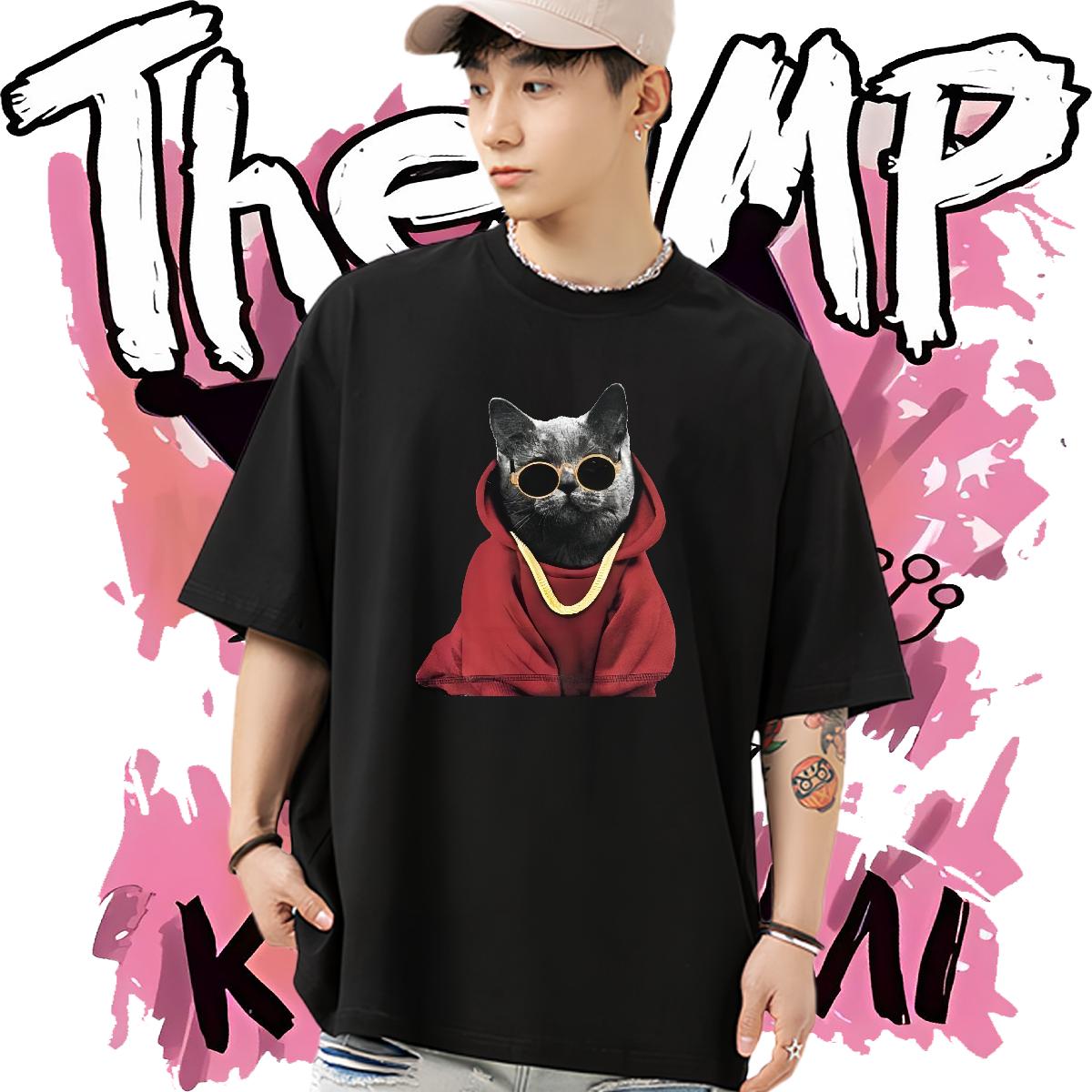 Cool Design T-Shirts Daily Wear Cotton Breathable Short Sleeve Tshirts DIY Customized Custom Print Plus Size Tee Shirt