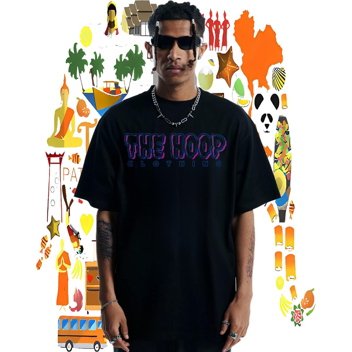 DIY Customized T-Shirts for Men Black Oversized Tshirt for Man Woman Hip Hop Breathable Short Sleeve Wholesale Tops Shirt