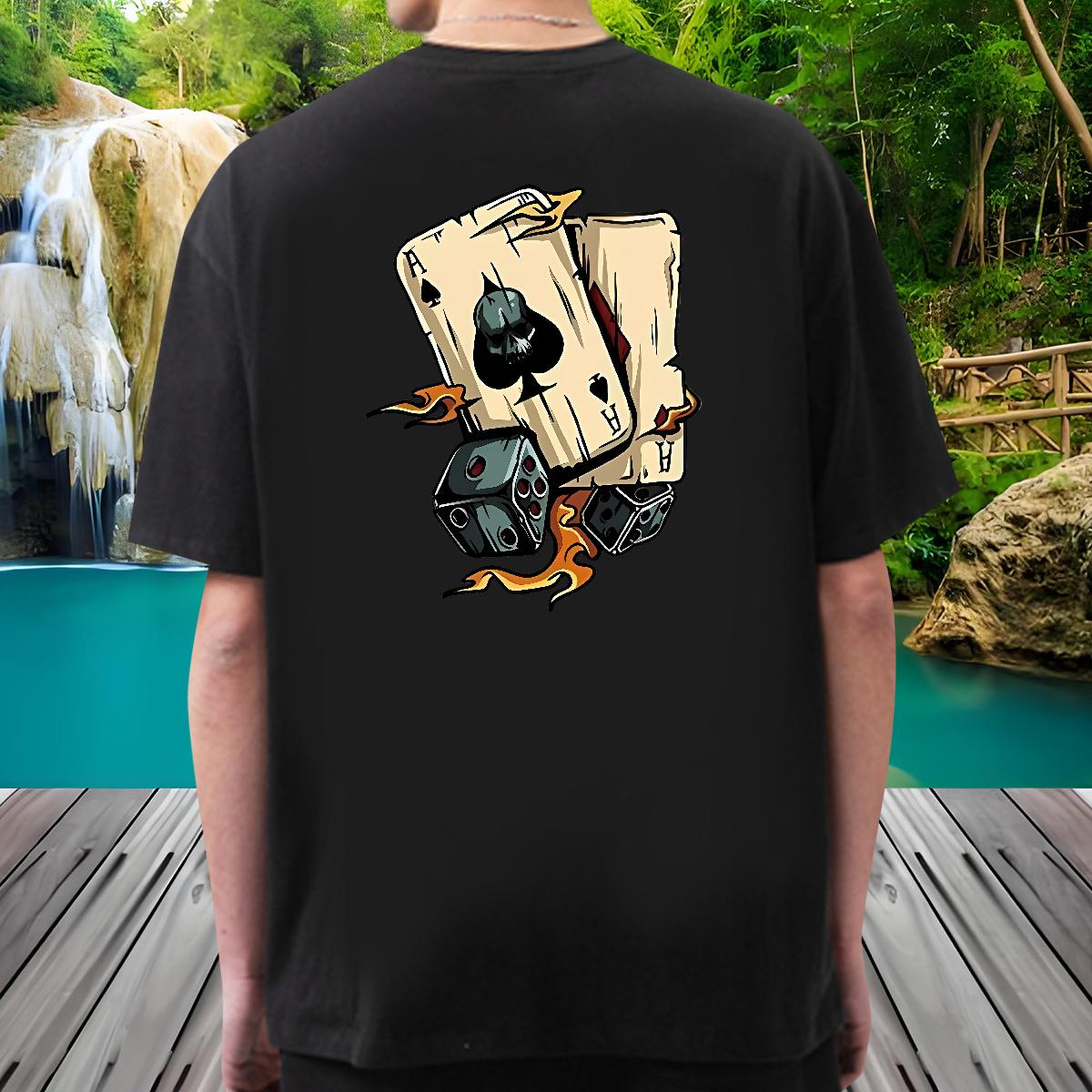 Classic Casual Mens T Shirts Black White Daily Wear Men Tops Tees Round Neck Short Sleeve Loose Fit Tees
