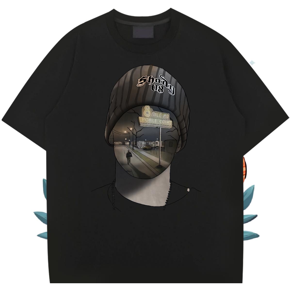 Cool T Shirt For Man Street Breathable Short Sleeve Men Clothes T-Shirt Customized Black Oversized Tees