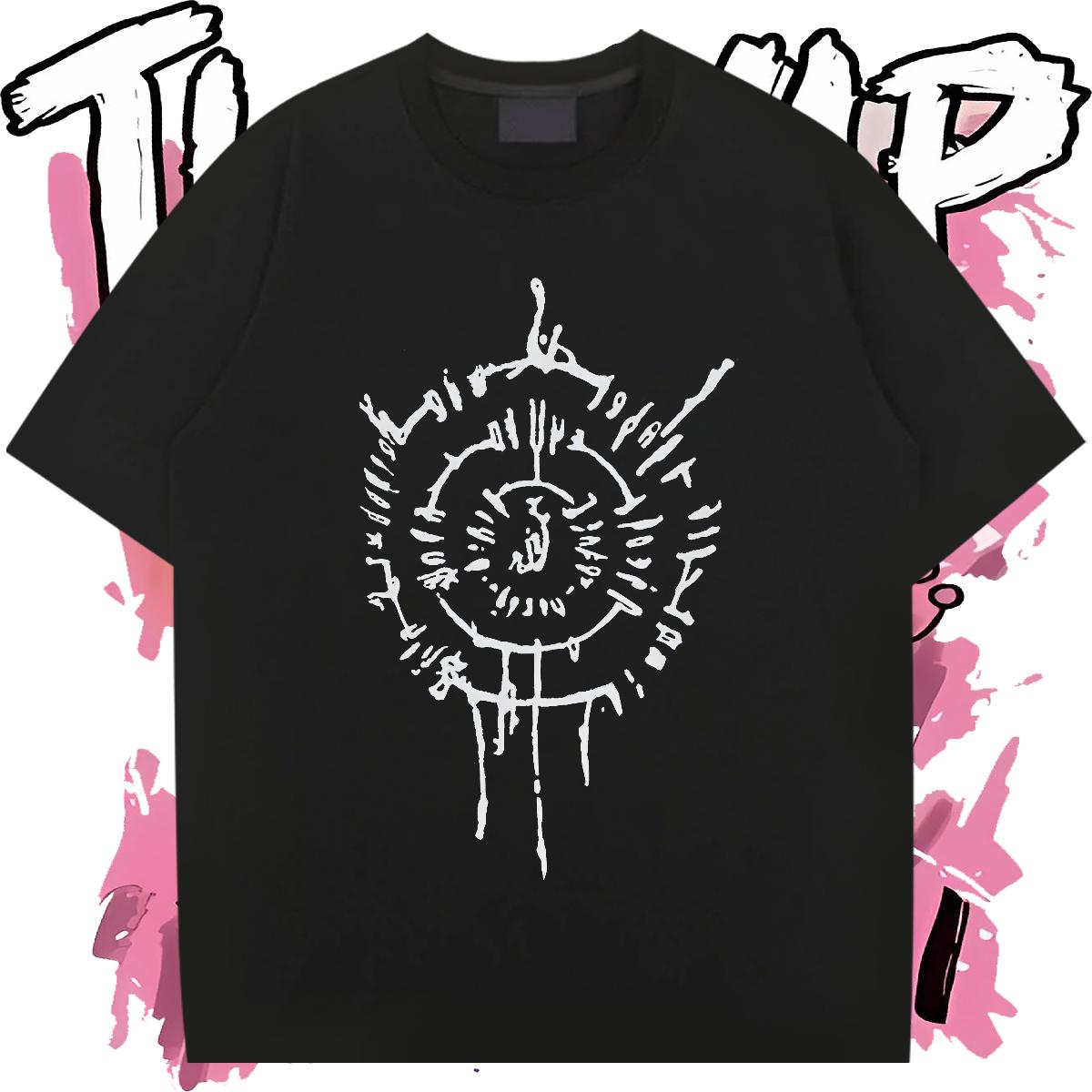 Designer T-Shirts for Men Hip Hop Cotton Breathable Short Sleeve Tshirts Classic Custom Print Oversized Tee Shirt