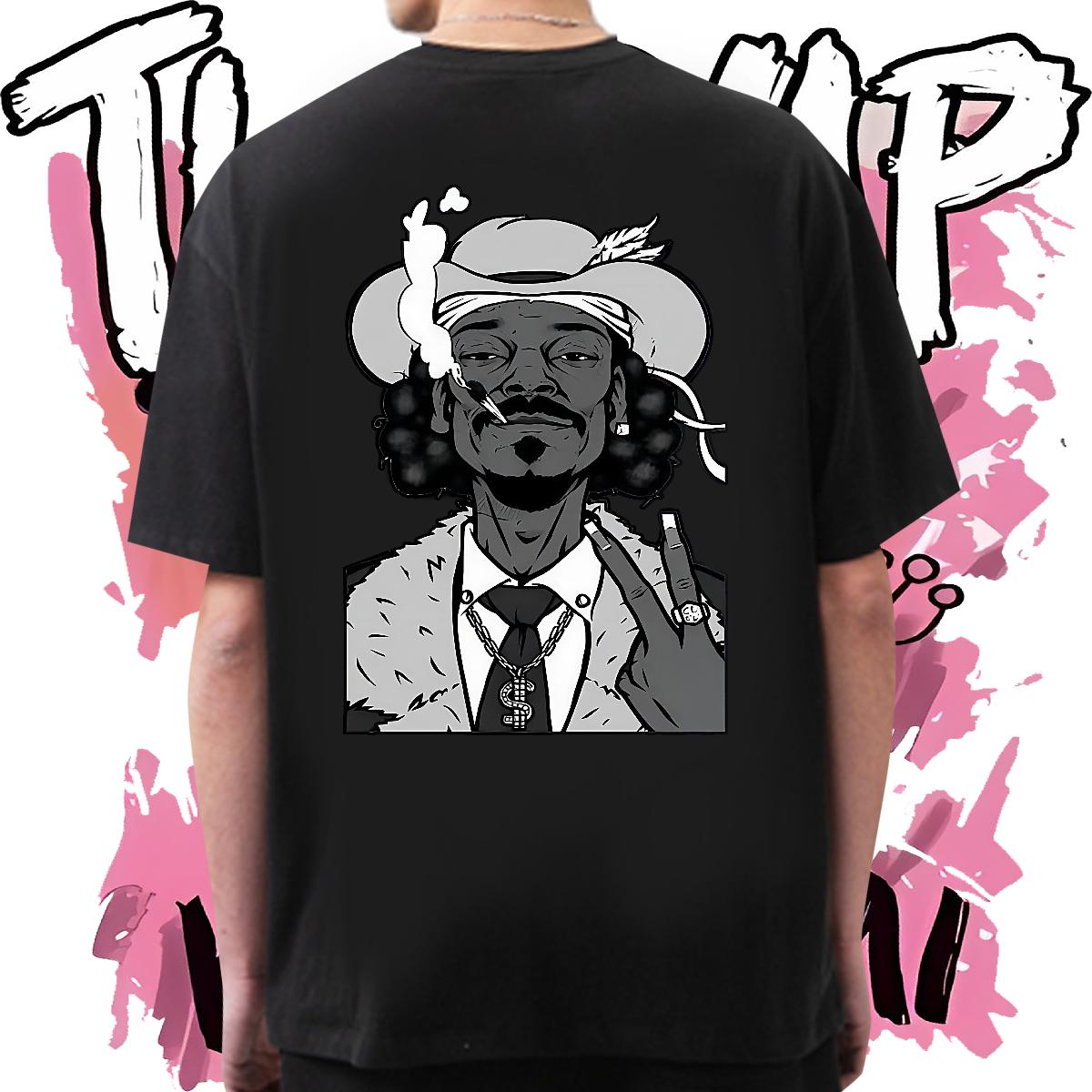 Popular T-Shirts for Men Cotton O Neck Short Sleeves Casual Beach Tshirts Cartoon Print 2024 New Polos