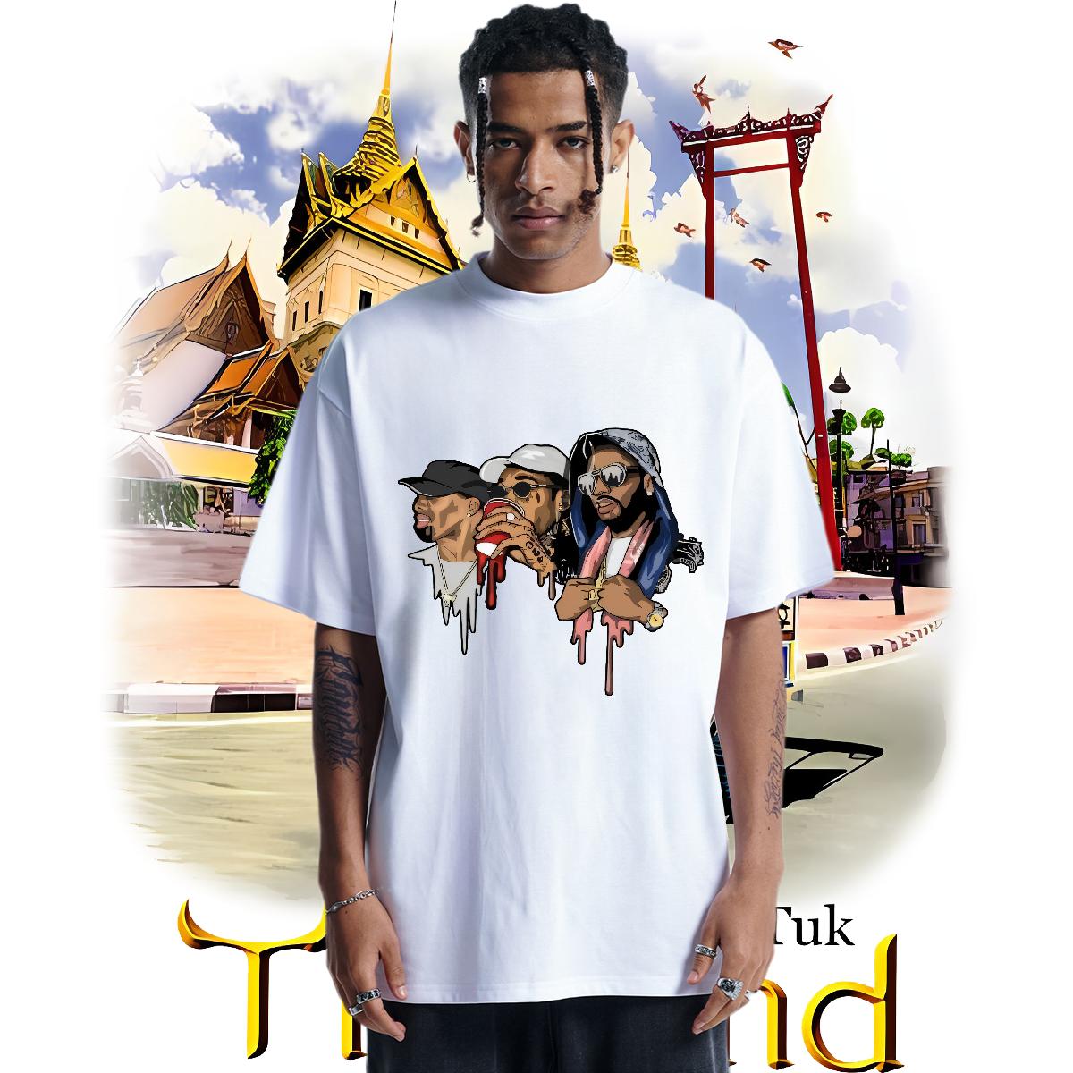 Unisex T-Shirts for Men Home Outdoor Short sleeve Cotton Soft Men Tees New Custom Anime Clothings