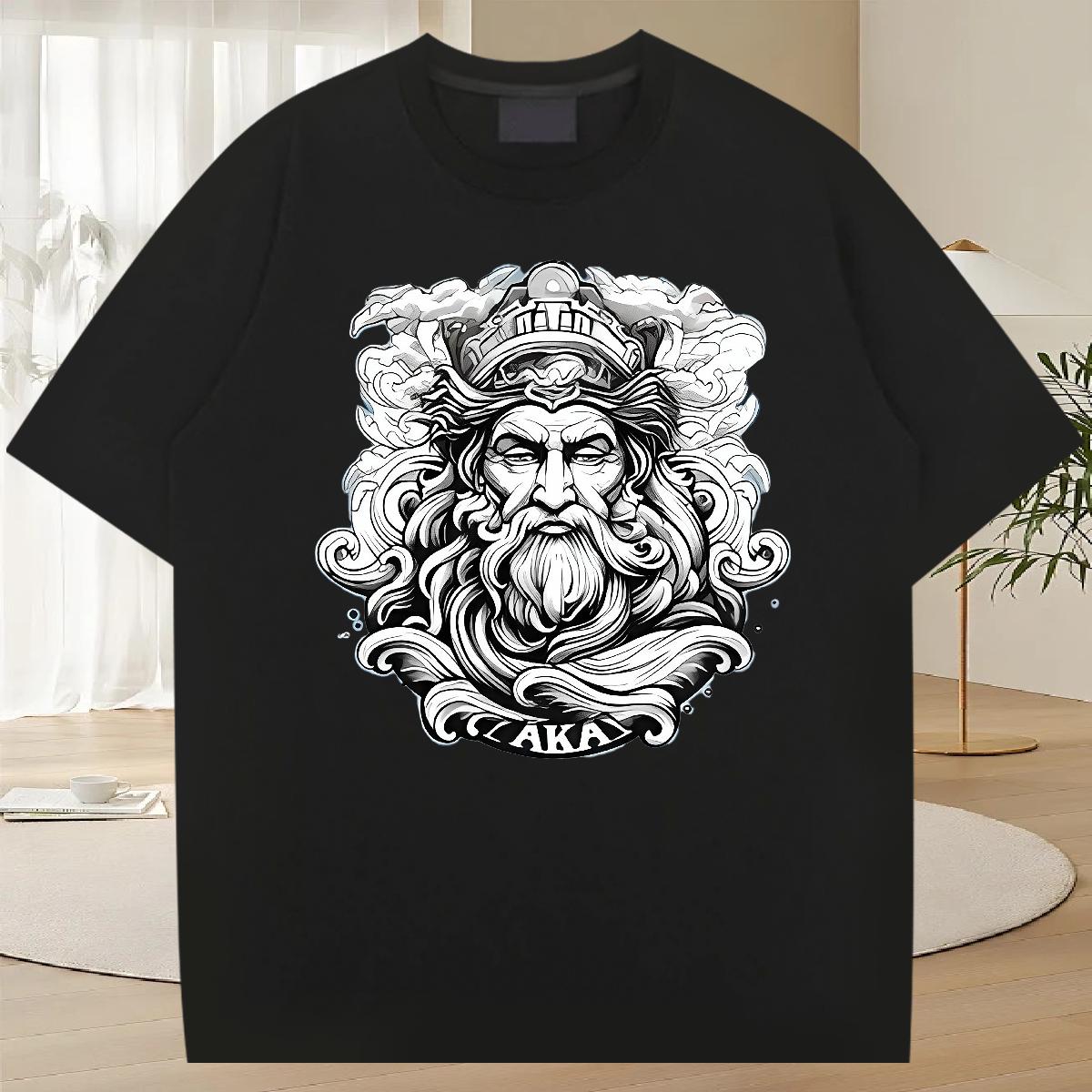 Fashion T shirt DIY Printed Street Couples T Shirts Crew Neck Cotton Breathable Designer Tees