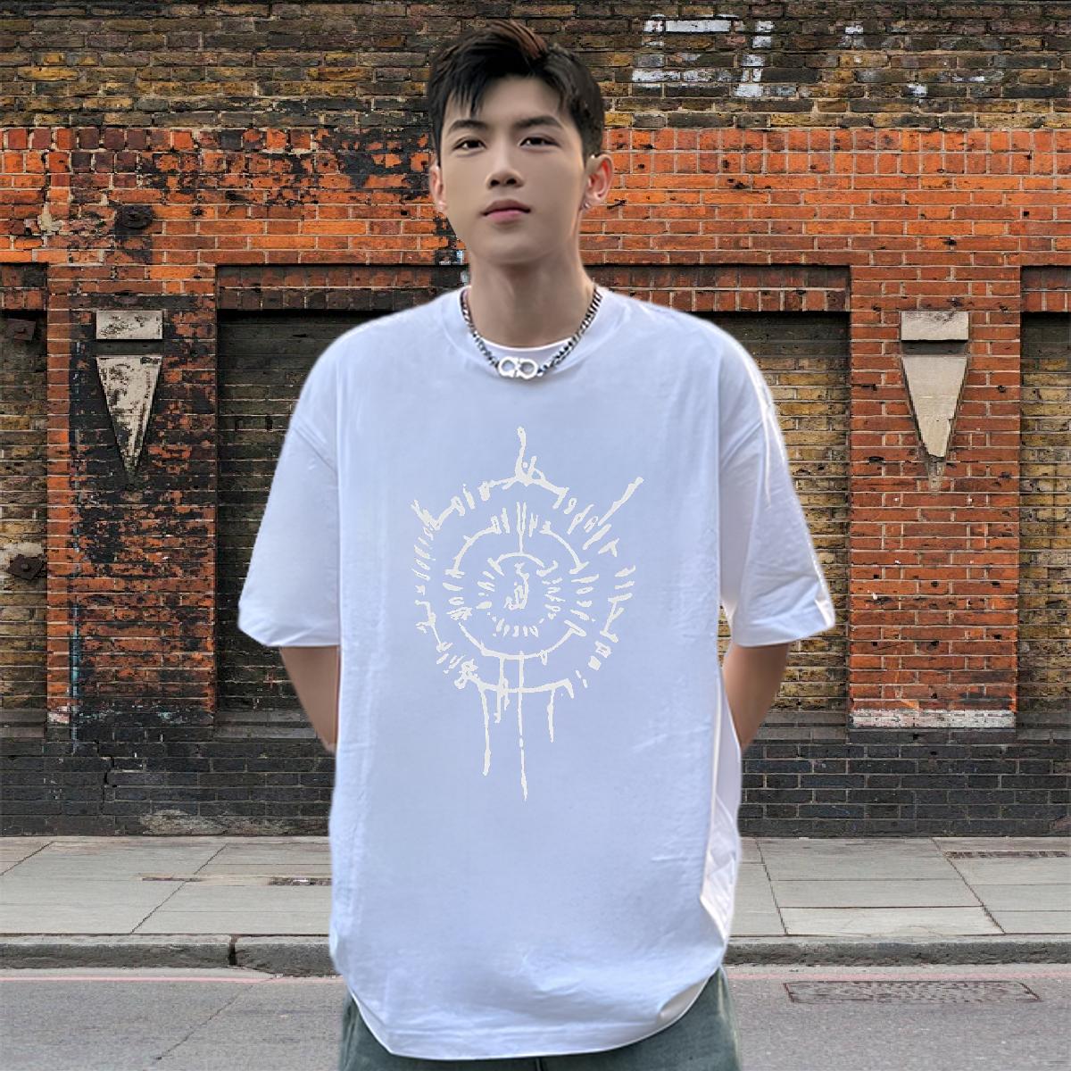 Designer T shirt Street Casual Round Neck Short Sleeve Men Tshirts DIY Customized Cartoon Printing S-3XL Clothings