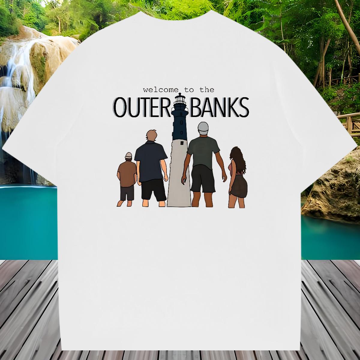 2024 T shirt Custom Cartoon Casual Beach Men Tops Tees Breathable Crew Neck Loose Tops Shirt