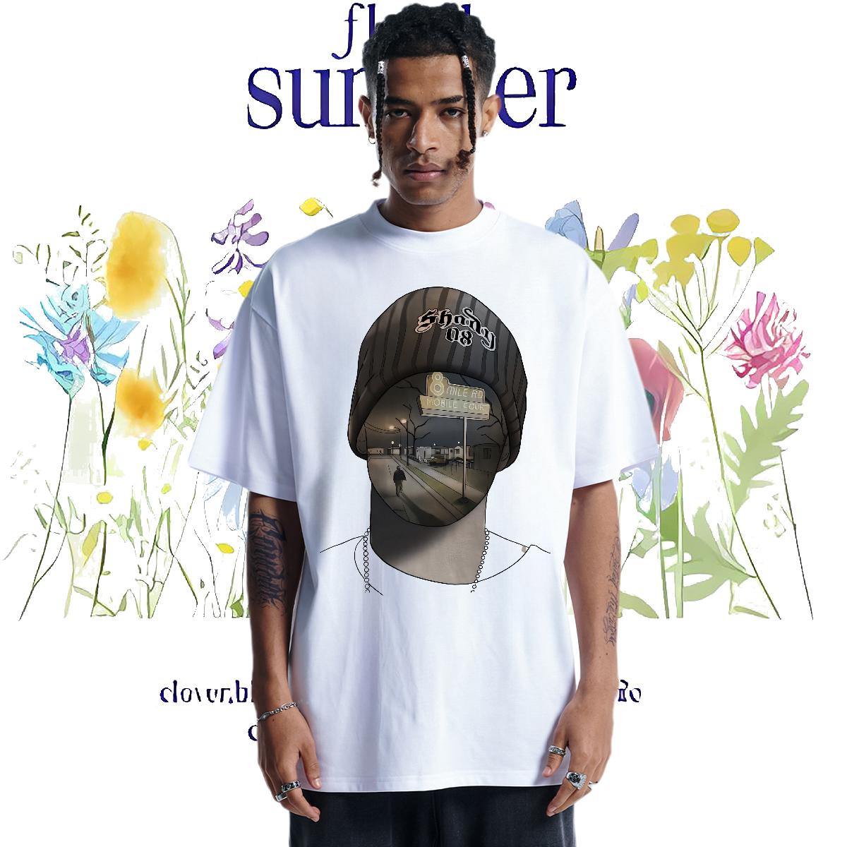5A T shirt Anime Printing Street Breathable Crew Neck Men Tees Wholesale Custom Printing Tees Shirts