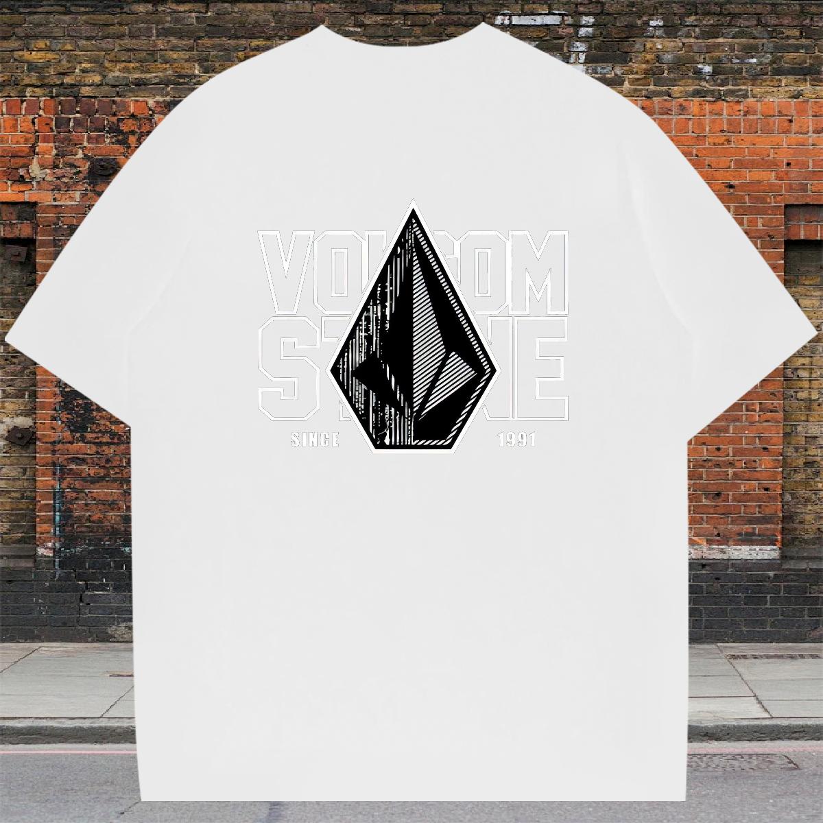 Classic Mens T Shirts 180g Cotton Street Tshirts Oversized Fashion New Tops