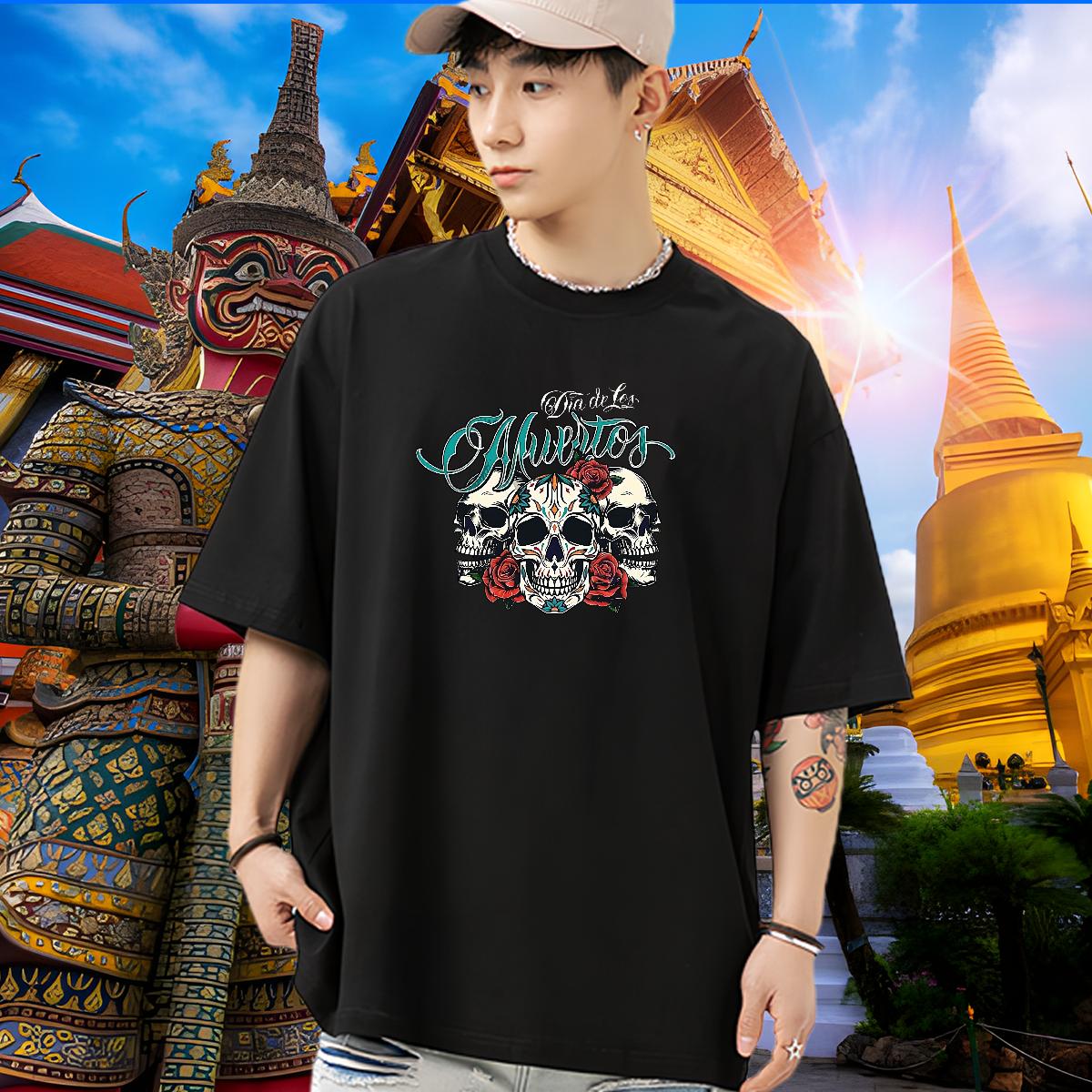 Classic T-Shirts Outdoor Cotton O Neck Short Sleeves Tshirt for Man Woman Designer Custom Print Plus Size Tee Shirt