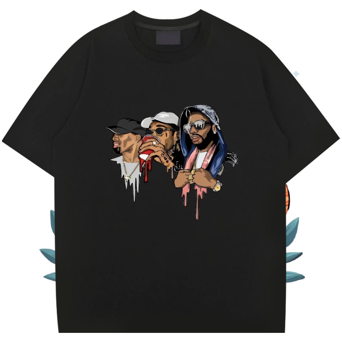 Soft Man T Shirts Sport Cotton Breathable Soft Men Clothes T-Shirt DIY Plus Size Cartoon Tops Tees