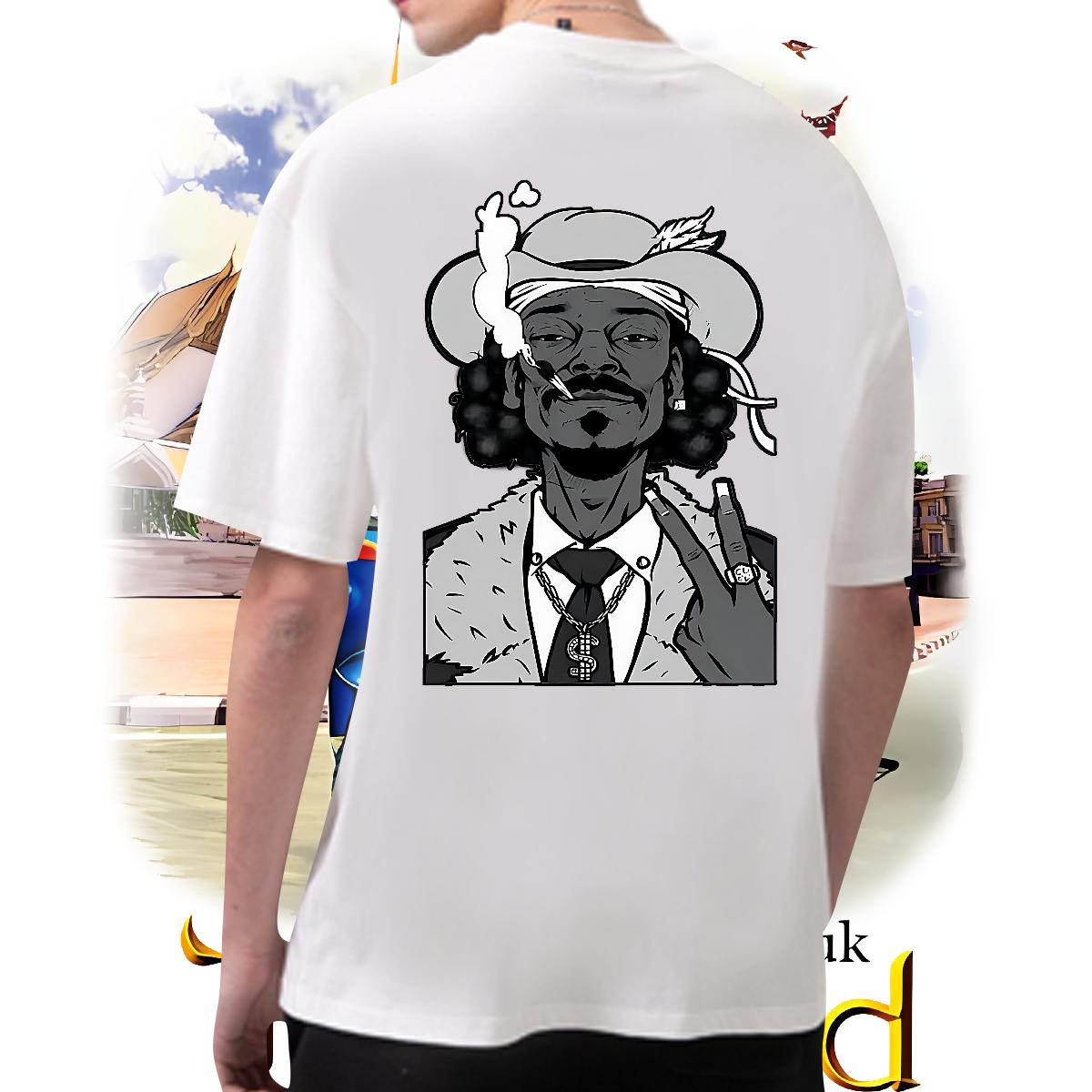 Unisex Men T Shirts Crew Neck Cotton Hip Hop Men Clothes T-Shirt Floral Print Classic Tees