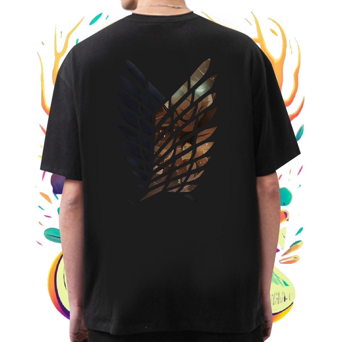Fashion Men T Shirts Anime Anime Printing Street Tshirts Breathable Short Sleeve Comfortable Tops