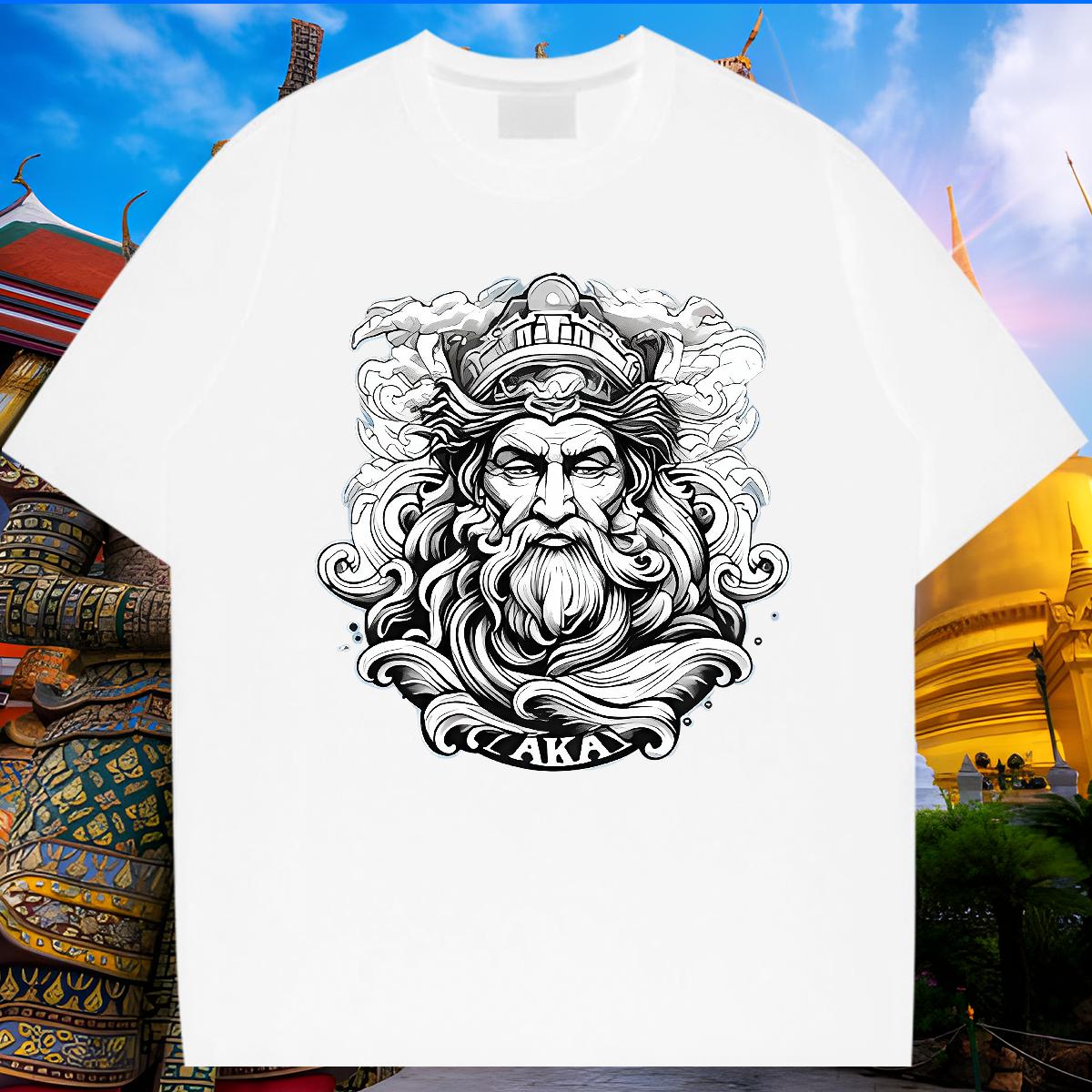 Fashion T-Shirts for Men White Plus Size Outdoor Tshirts Cotton O Neck Short Sleeves Classic Tee Shirt