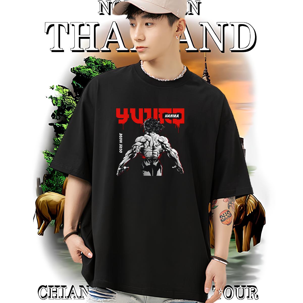 2024 DIY T Shirts Men Cotton Breathable Outdoor Men Tshirts Custom Anime 5A Tees